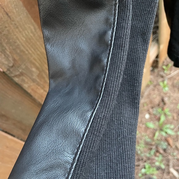 Blank NYC Vegan Leather drape jacket - Picture 5 of 6